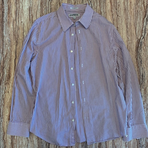 Express Slim Soft Wash Button-Down Shirt - Picture 1 of 3